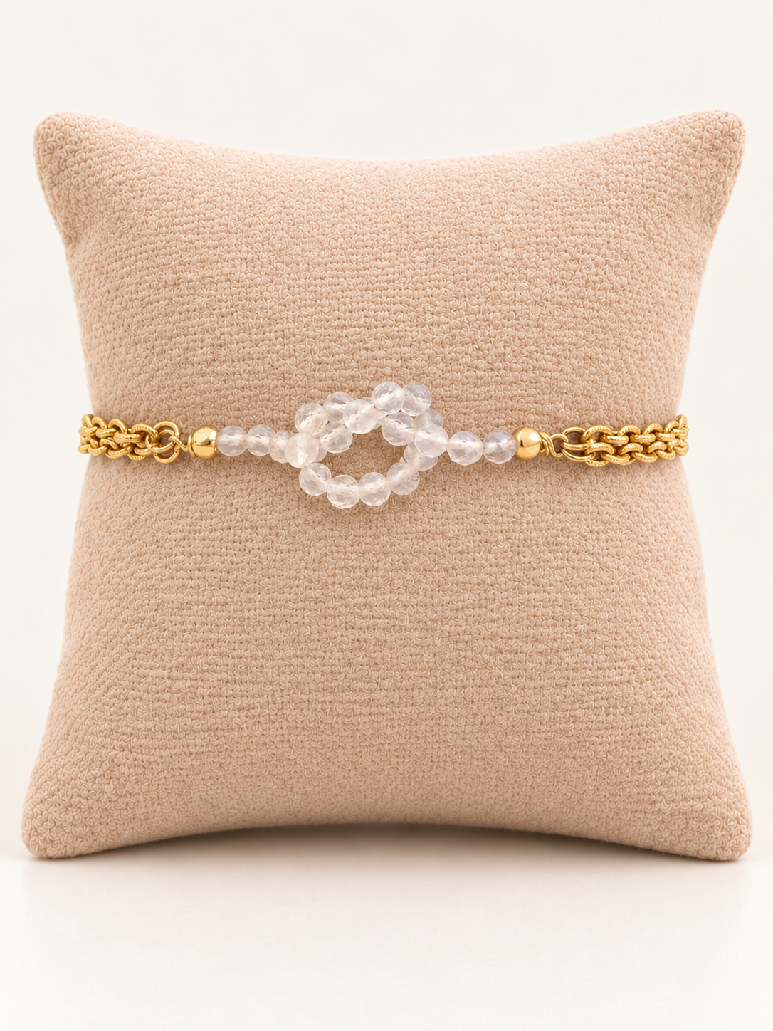 Moonstone Love Knot Intentional Bracelet