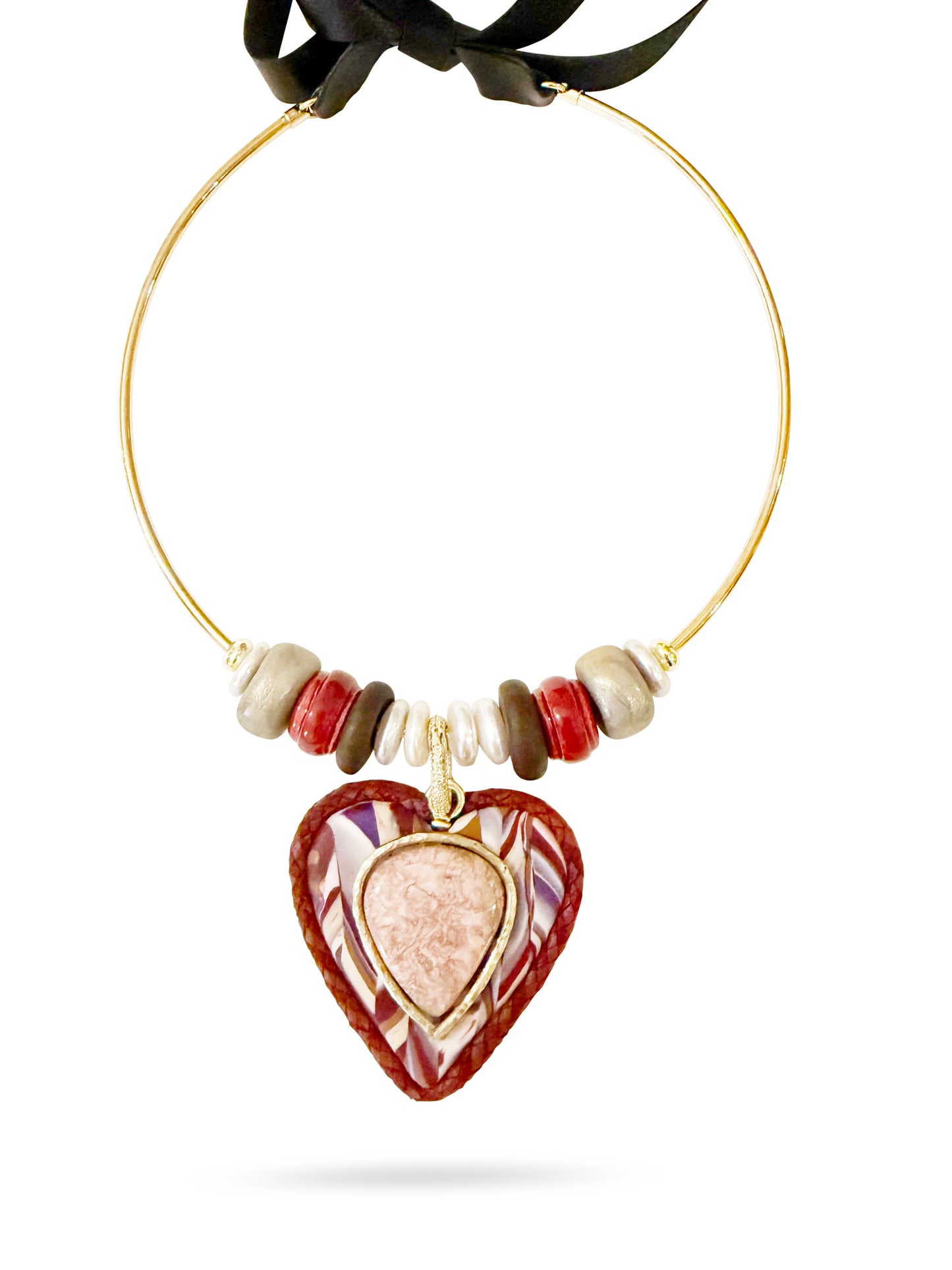 Casablanca Handmade heart Pendant Choker