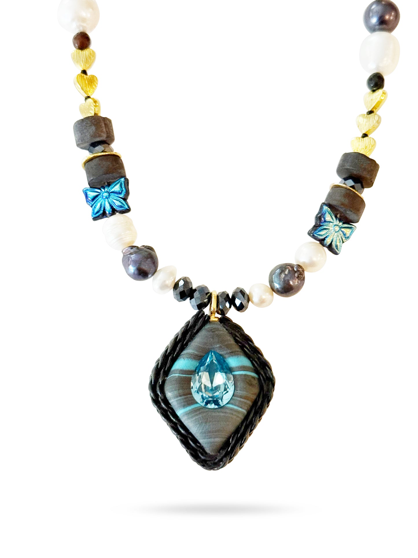 Port of Safi Hand beaded Necklace