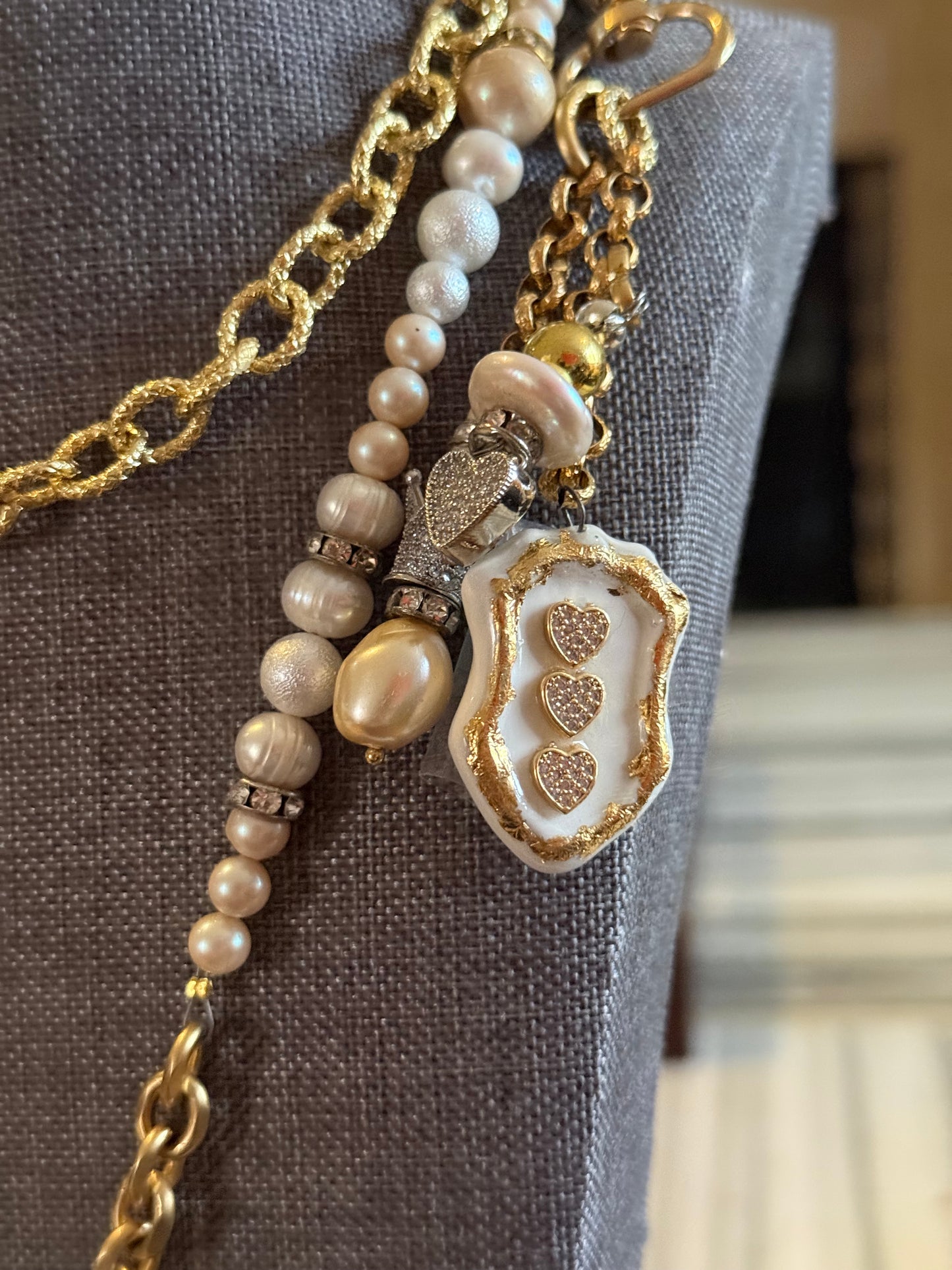 The Fountain of Truth Long Porcelain Necklace