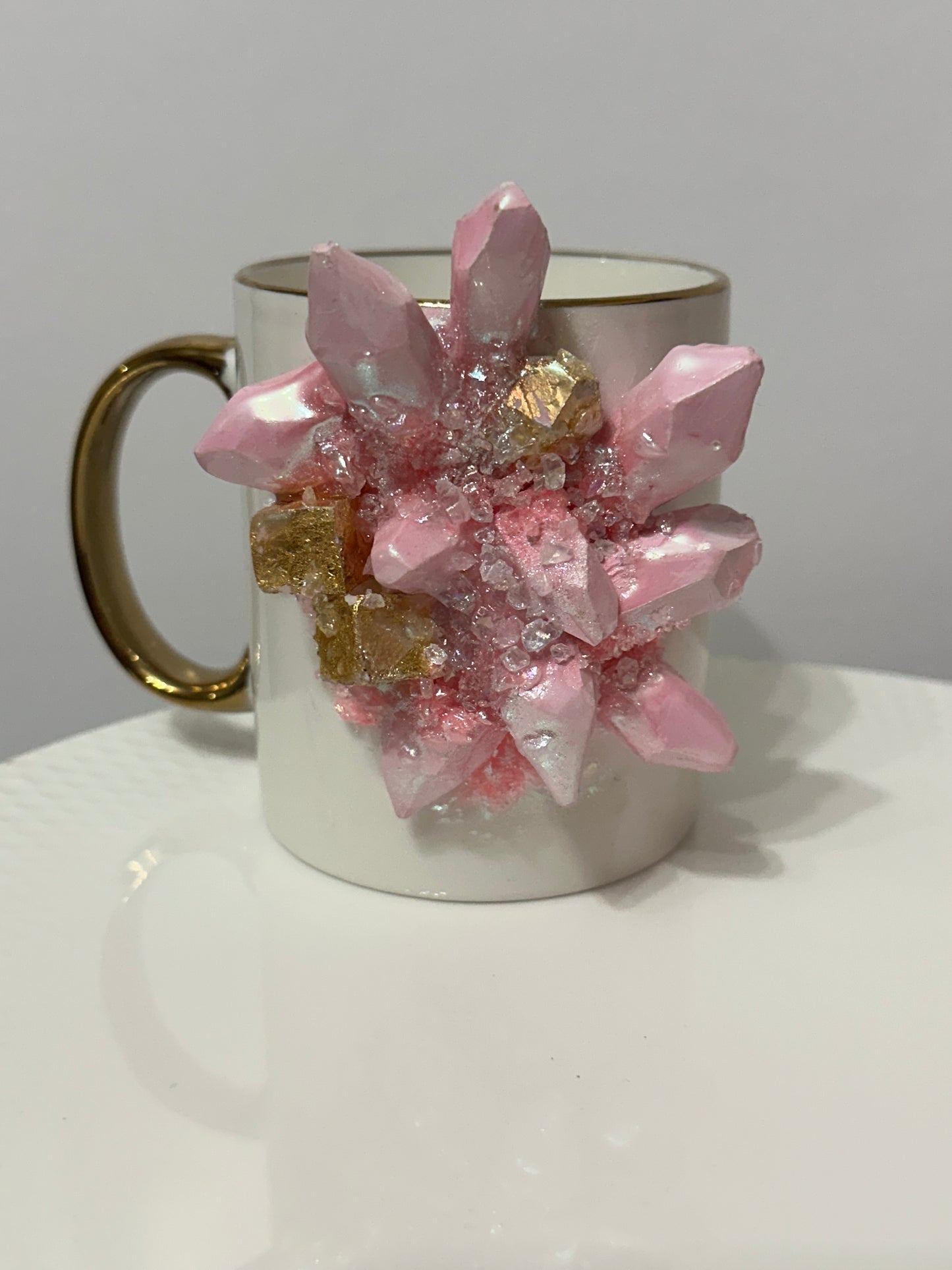 Prisim and Porcelain Mug with gold trim