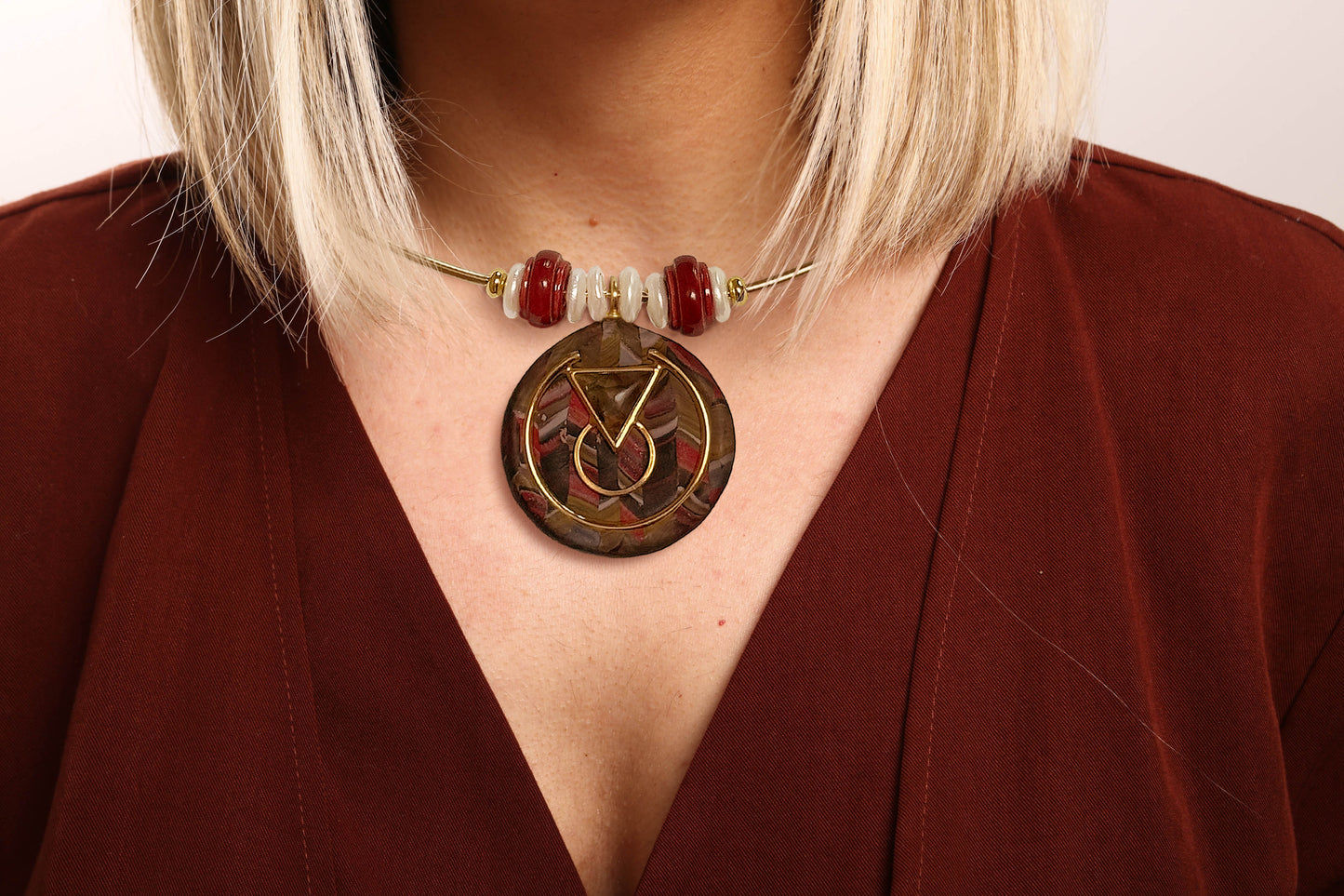 Rabat Bohemian gold plated Choker Necklace