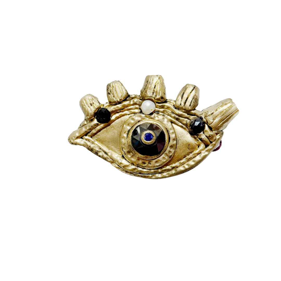 Goldy Evil Eye Pin/Brooch