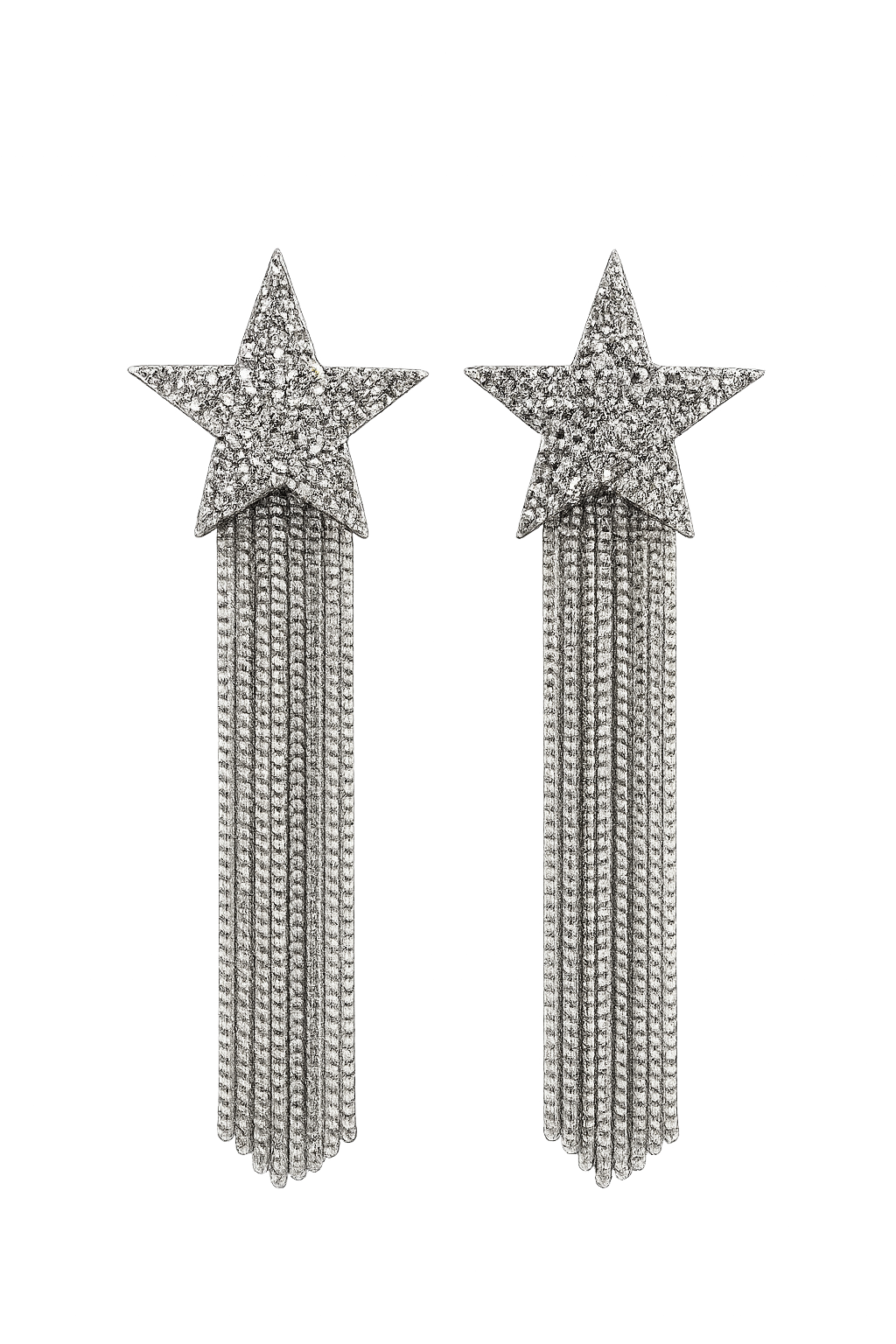 Star Chain Drop Earrings