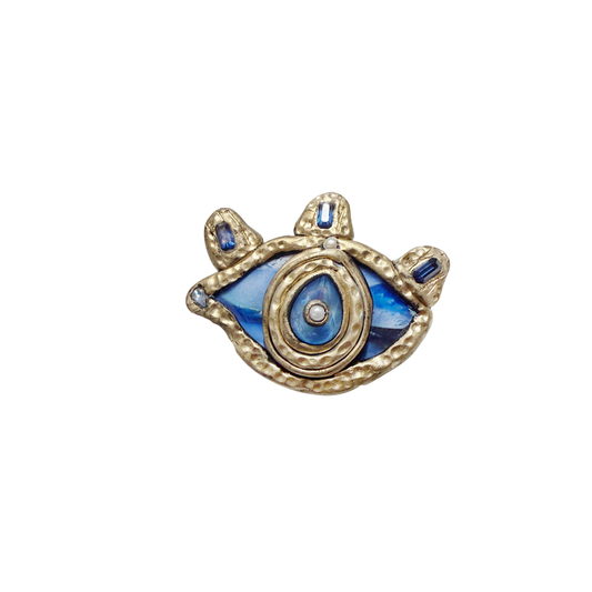 Blue Eye Handmade Pin / Brooch