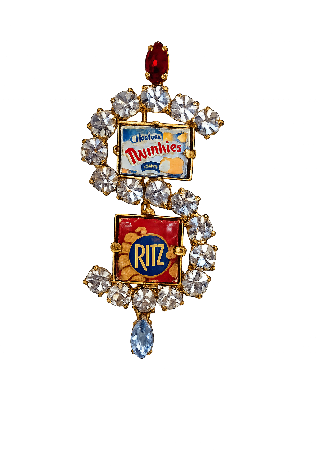 Twinkie Miniature S brooch