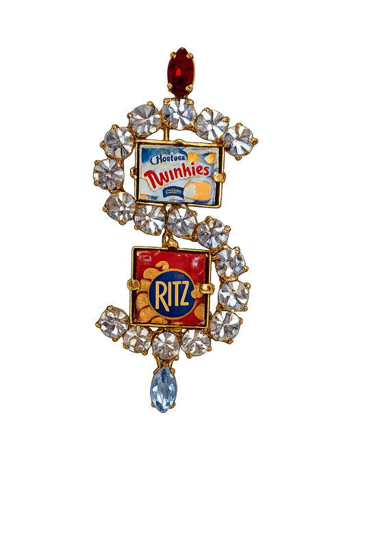 Twinkie Miniature S brooch