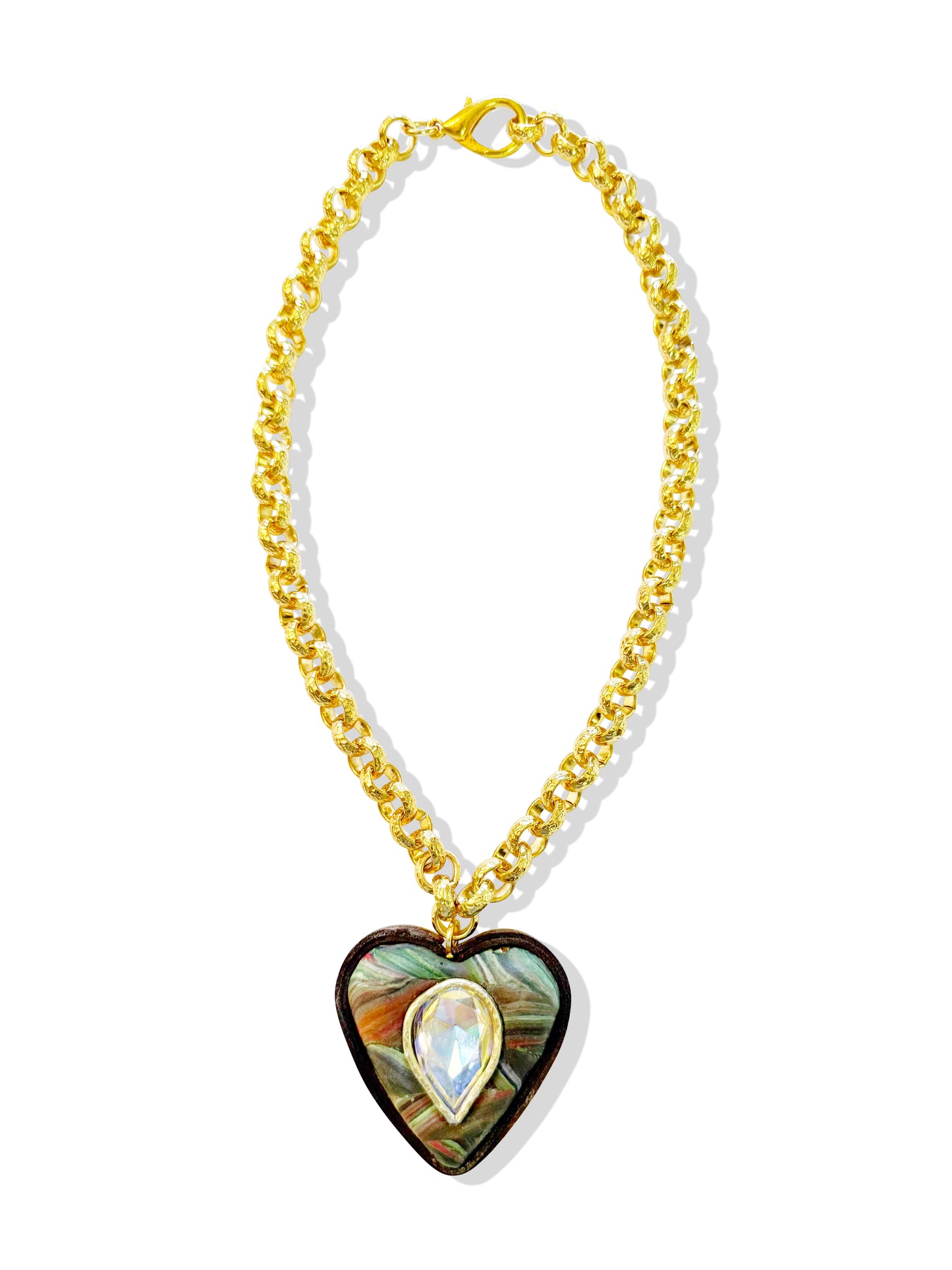 Sheba Heart Statement Necklace