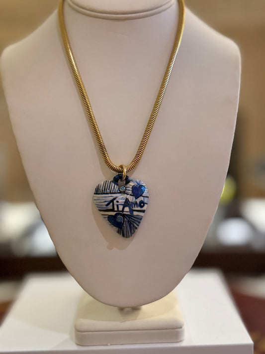 Ti AMO Porcelain Heart Necklace