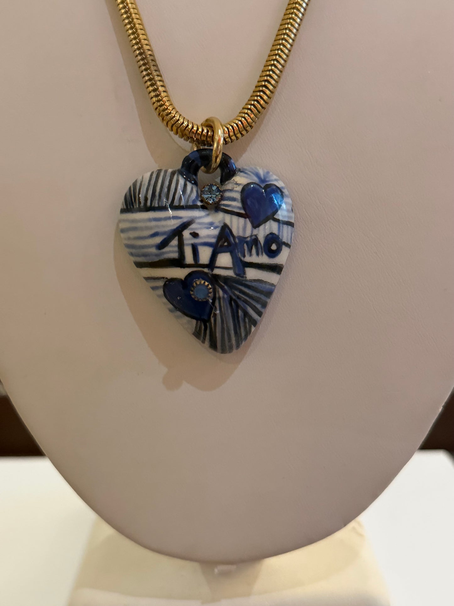Ti AMO Porcelain Heart Necklace
