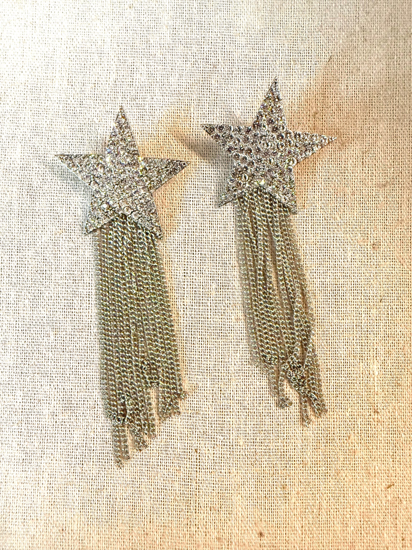 Star Chain Drop Earrings