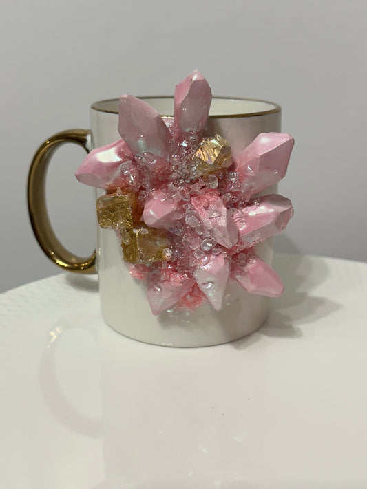 Prisim and Porcelain Mug with gold trim